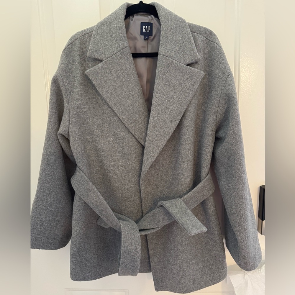 GAP Women's Classic Gray Trench Coat